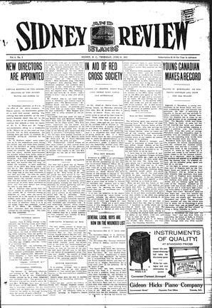 Sidney And Islands Review Thu, June 10, 1915 (Page 1)