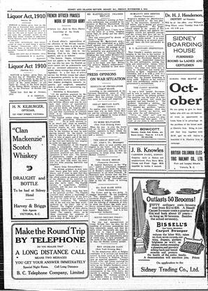 Sidney And Islands Review Fri, November 6, 1914 (Page 4)