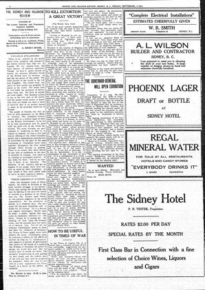 Sidney And Islands Review Fri, September 4, 1914 (Page 2)