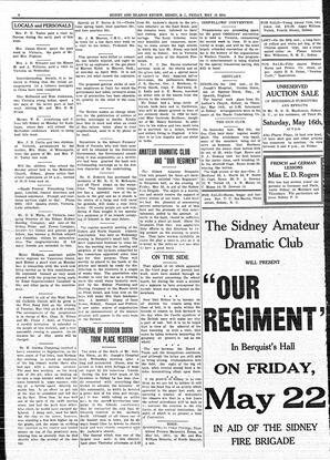 Sidney And Islands Review Fri, May 15, 1914 (Page 8)