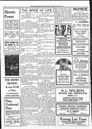 Sidney And Islands Review Fri, March 6, 1914 (Page 2)