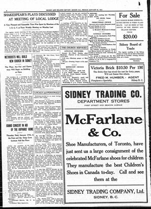 Sidney And Islands Review Fri, January 23, 1914 (Page 8)