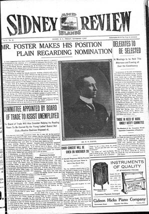 Sidney And Islands Review Fri, November 7, 1913 (Page 1)
