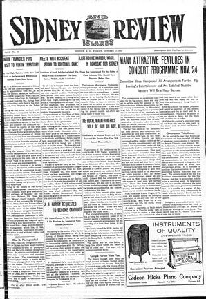 Sidney And Islands Review Fri, October 17, 1913 (Page 1)