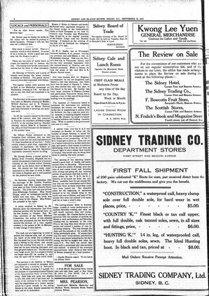 Sidney And Islands Review Fri, September 19, 1913 (Page 8)