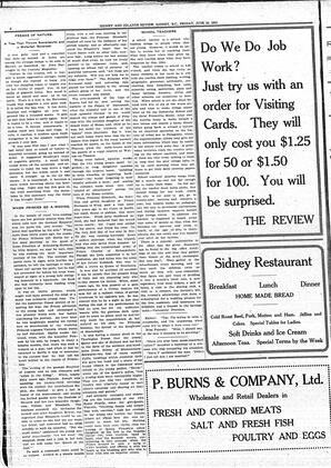 Sidney And Islands Review Fri, June 20, 1913 (Page 6)
