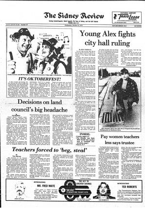 The Sidney Review Wed, October 24, 1979 (Page 1)