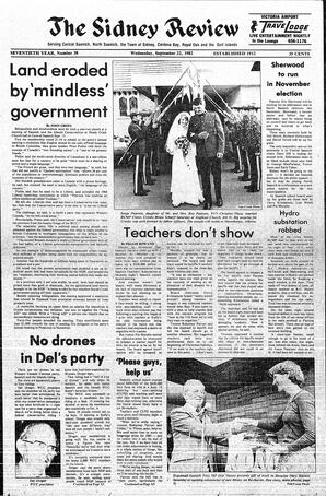 The Sidney Review Wed, September 22, 1982 (Page 1)