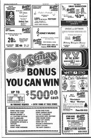 The Sidney Review Wed, November 25, 1981 (Page 11)