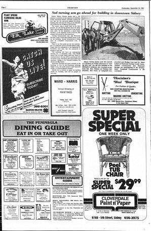 The Sidney Review Wed, September 16, 1981 (Page 2)