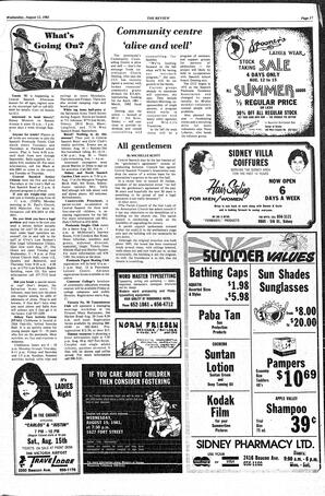 The Sidney Review Wed, August 12, 1981 (Page 17)