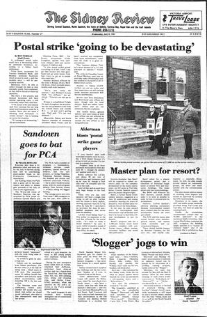 The Sidney Review Wed, July 8, 1981 (Page 1)