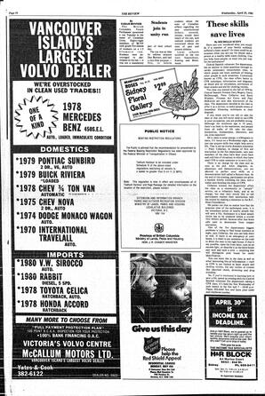 The Sidney Review Wed, April 29, 1981 (Page 16)