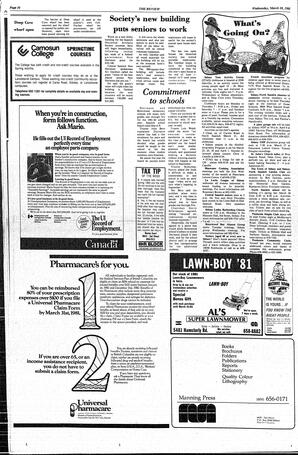 The Sidney Review Wed, March 18, 1981 (Page 16)