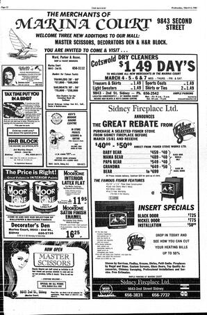The Sidney Review Wed, March 4, 1981 (Page 12)