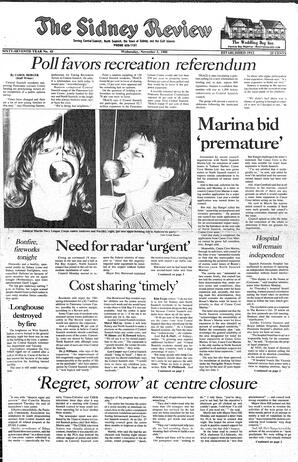 The Sidney Review Wed, November 5, 1980 (Page 1)