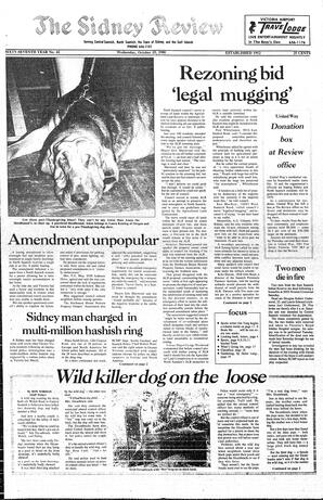 The Sidney Review Wed, October 15, 1980 (Page 1)