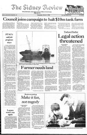 The Sidney Review Wed, October 8, 1980 (Page 1)