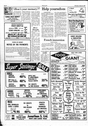 The Sidney Review Wed, January 16, 1980 (Page 16)