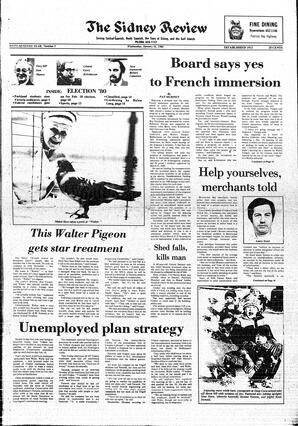 The Sidney Review Wed, January 16, 1980 (Page 1)
