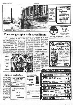 The Sidney Review Wed, November 21, 1979 (Page 13)