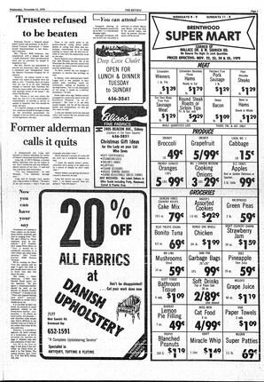 The Sidney Review Wed, November 21, 1979 (Page 3)