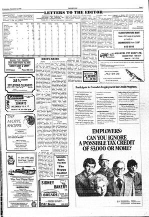 The Sidney Review Wed, December 6, 1978 (Page 5)
