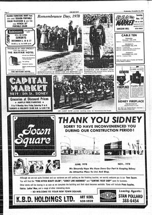 The Sidney Review Wed, November 15, 1978 (Page 2)