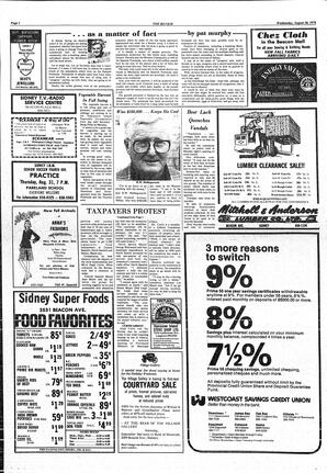 The Sidney Review Wed, August 30, 1978 (Page 2)