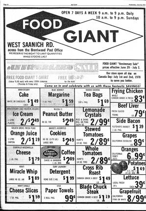 The Sidney Review Wed, June 28, 1978 (Page 14)