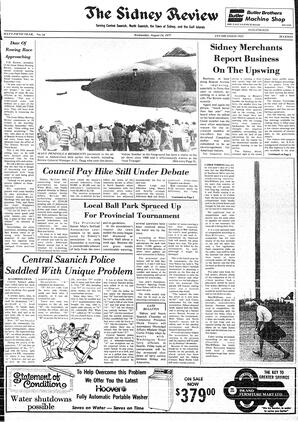 The Sidney Review Wed, August 24, 1977 (Page 1)