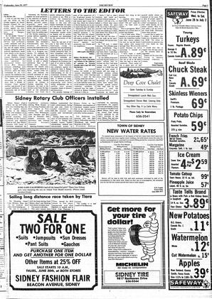 The Sidney Review Wed, June 29, 1977 (Page 5)