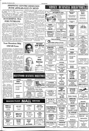 The Sidney Review Wed, November 10, 1976 (Page 13)