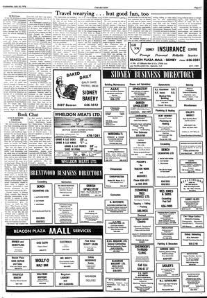 The Sidney Review Wed, July 14, 1976 (Page 11)