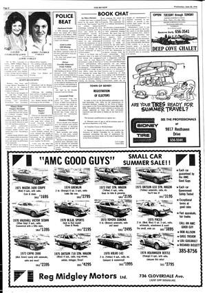 The Sidney Review Wed, June 30, 1976 (Page 8)