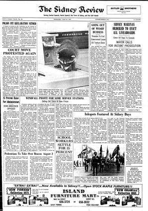 The Sidney Review Wed, June 25, 1975 (Page 1)