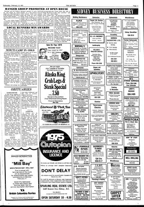 The Sidney Review Wed, February 12, 1975 (Page 11)