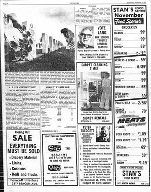 The Sidney Review Wed, November 6, 1974 (Page 8)