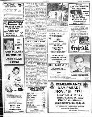 The Sidney Review Wed, November 6, 1974 (Page 6)
