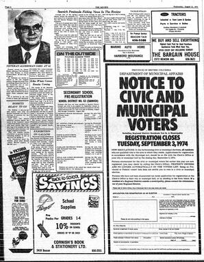 The Sidney Review Wed, August 21, 1974 (Page 6)