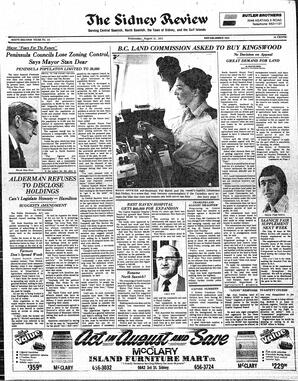 The Sidney Review Wed, August 21, 1974 (Page 1)