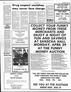 The Sidney Review Wed, April 24, 1974 (Page 6)