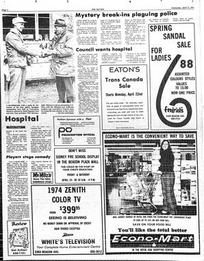 The Sidney Review Wed, April 17, 1974 (Page 2)