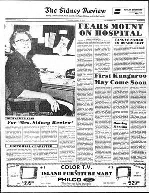 The Sidney Review Wed, January 23, 1974 (Page 1)
