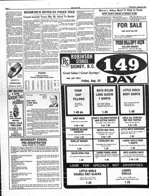 The Sidney Review Wed, August 22, 1973 (Page 6)