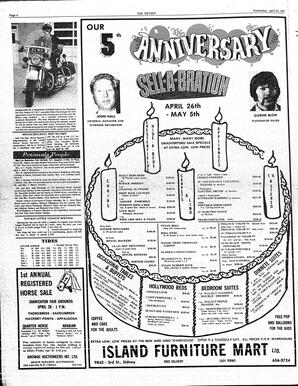 The Sidney Review Wed, April 25, 1973 (Page 8)