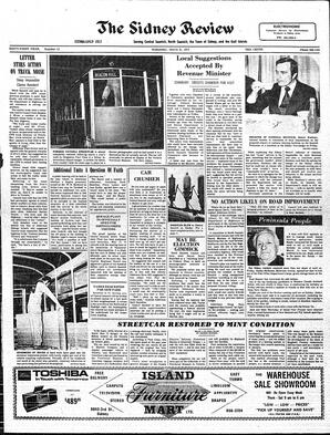 The Sidney Review Wed, March 21, 1973 (Page 1)