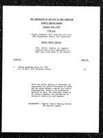 1991-01-14 - City of Port Coquitlam Council Meeting - Agenda and Minutes