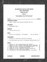 1991-10-07 - City of Port Coquitlam Council Meeting - Agenda and Minutes