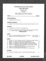 1992-03-09 - City of Port Coquitlam Council Meeting - Agenda and Minutes